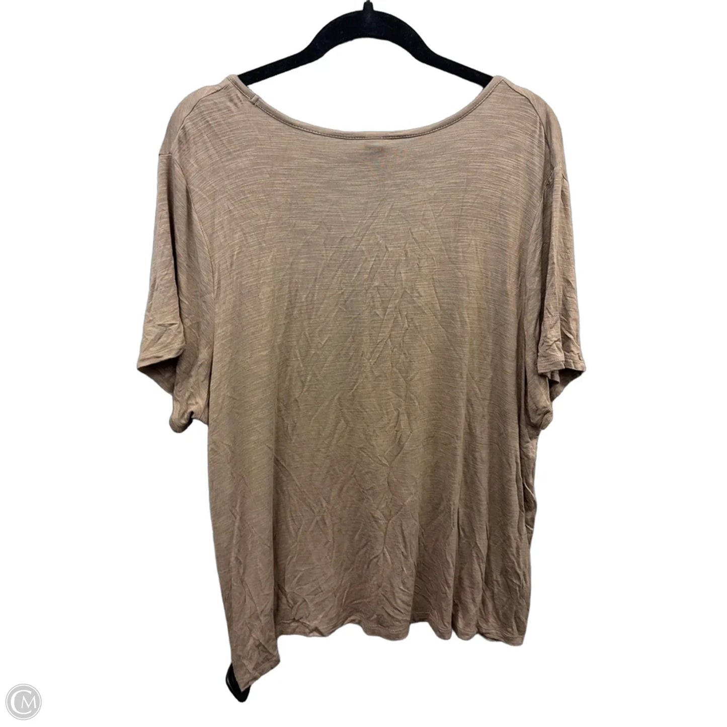 Top Short Sleeve Basic By Old Navy In Brown, Size: Xxl