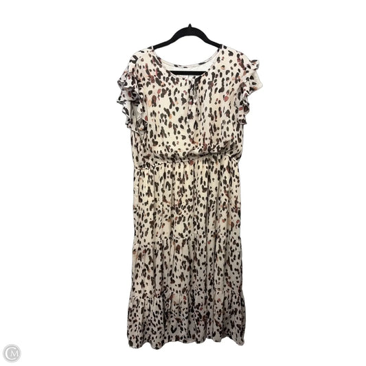 Dress Casual Midi By Hayden La In Animal Print, Size: 1x
