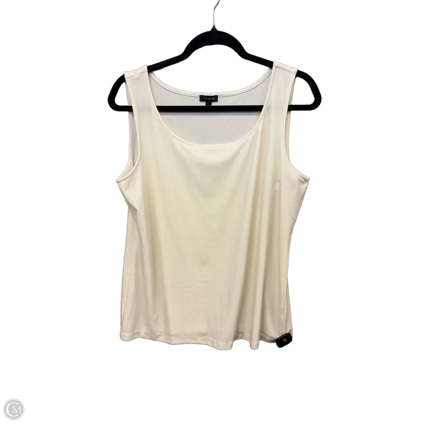 Top Sleeveless By Talbots In Yellow, Size: L