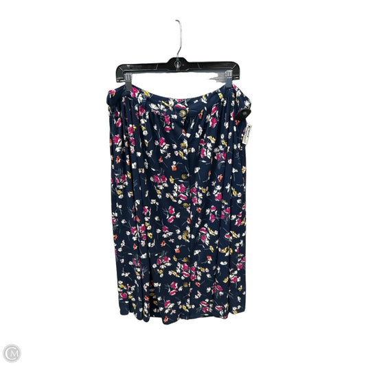 Skirt Maxi By Terra & Sky In Blue, Size: 18