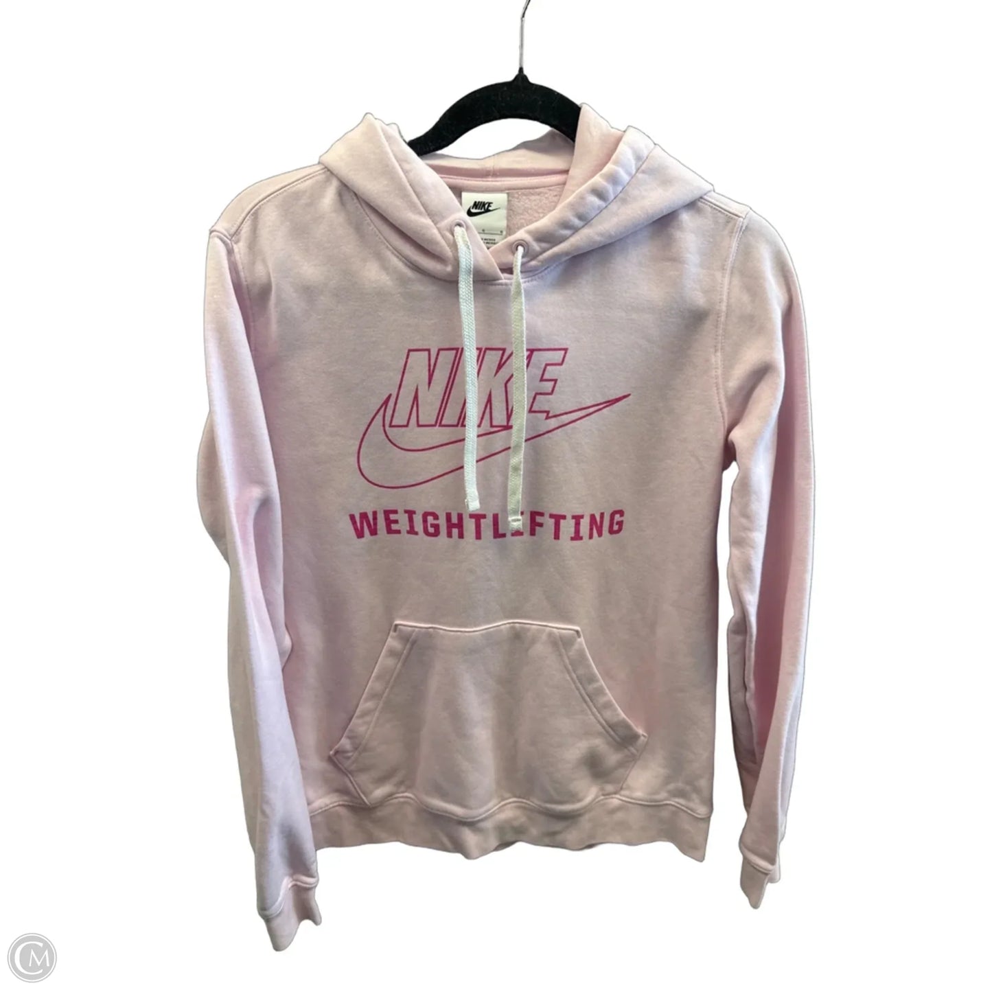 Sweatshirt Hoodie By Nike In Pink, Size: L