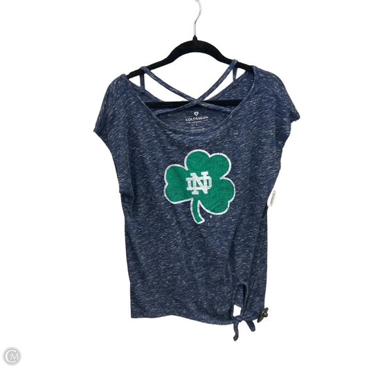 Top Short Sleeve By Colosseum In Blue, Size: L