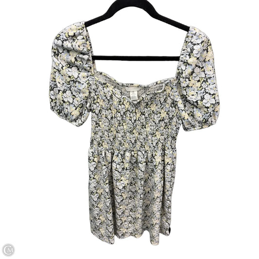 Dress Casual Short By H&m In Floral Print, Size: L
