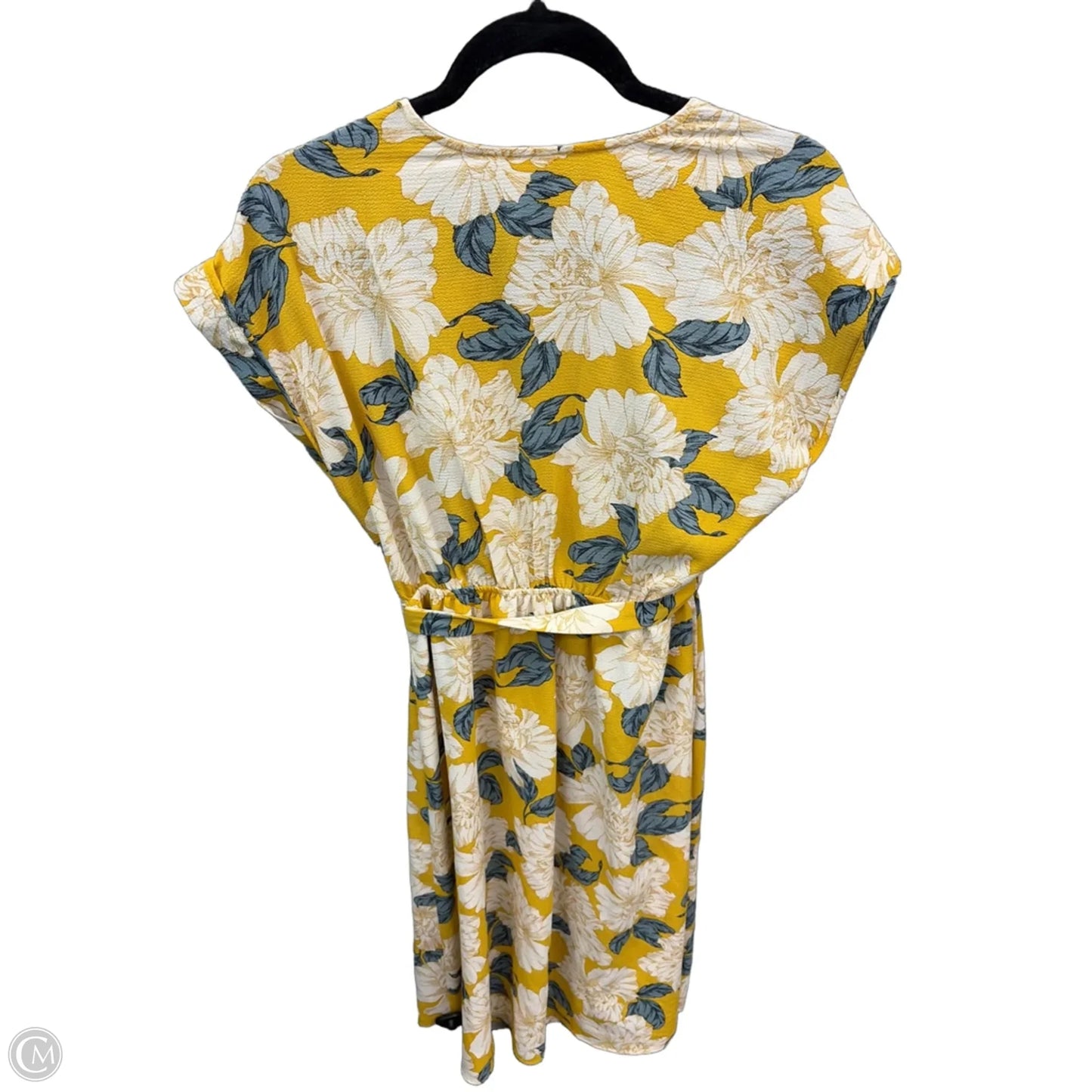 Dress Casual Midi By Monteau In Yellow, Size: L
