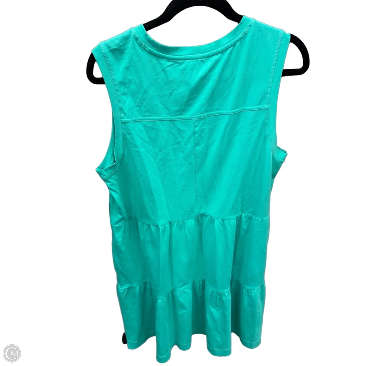 Dress Casual Midi By Dkny In Green, Size: L