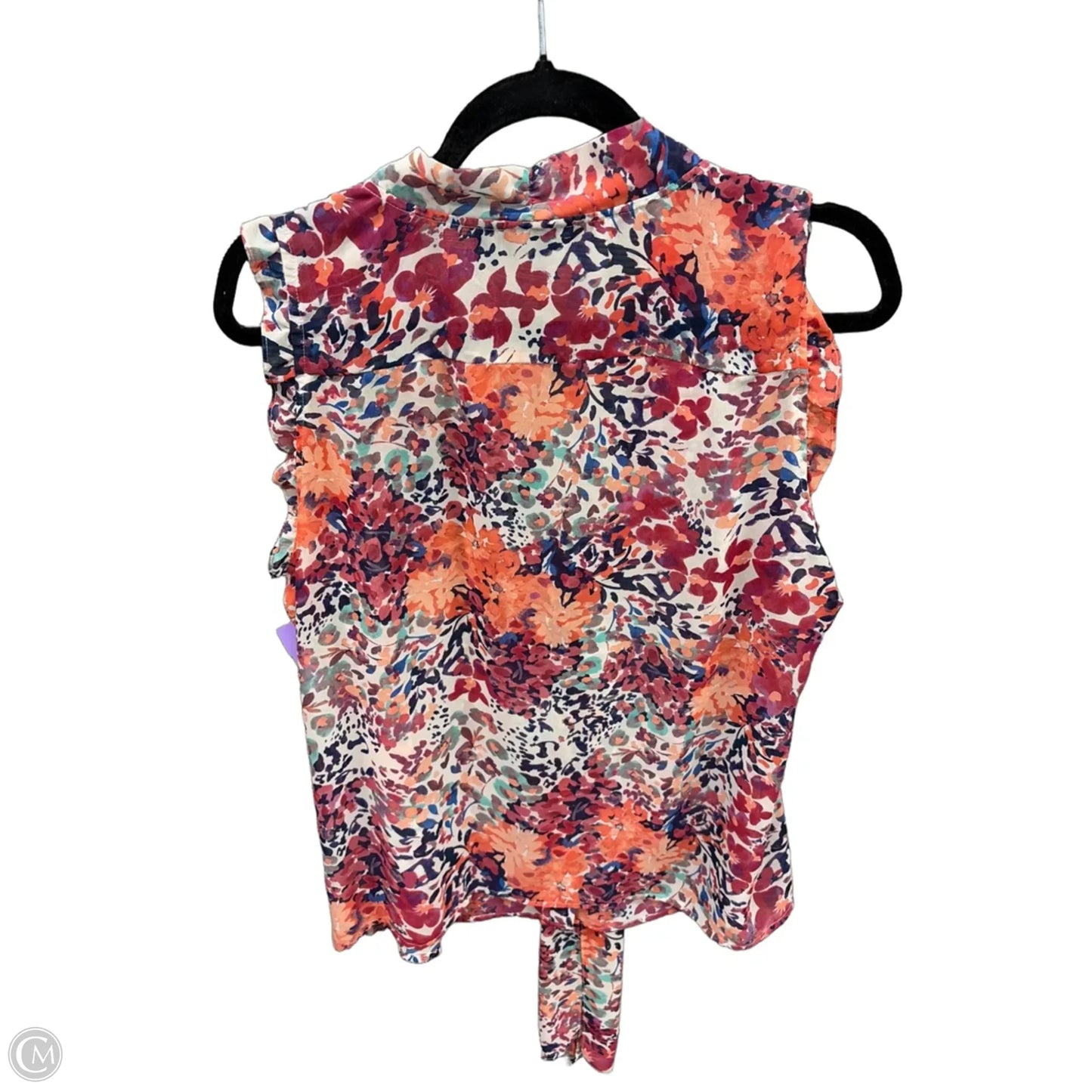 Blouse Sleeveless By Ana In Floral Print, Size: 1x