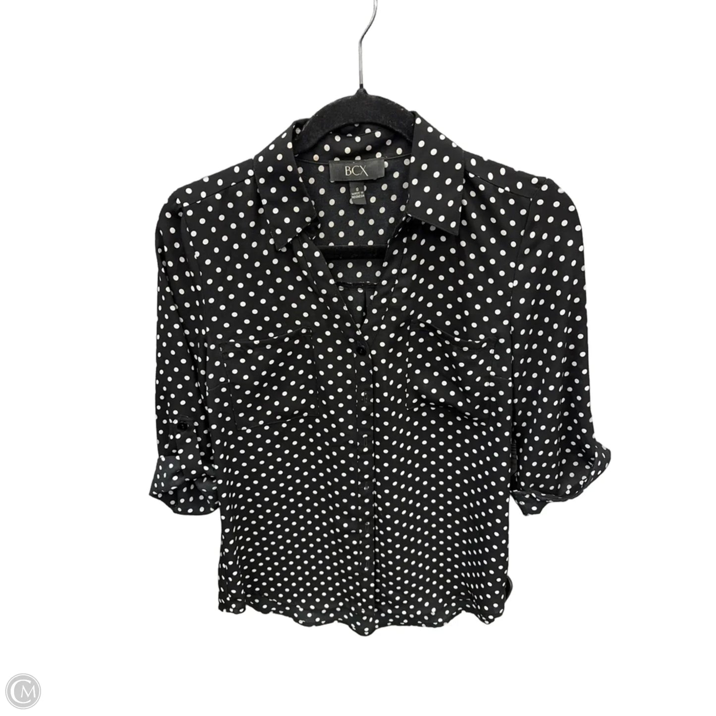 Top 3/4 Sleeve By Bcx In Black, Size: S