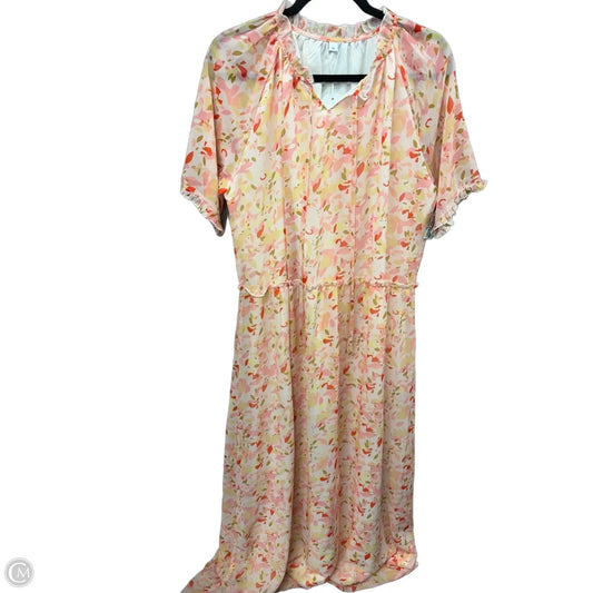 Dress Casual Maxi By Clothes Mentor In Pink, Size: Xl