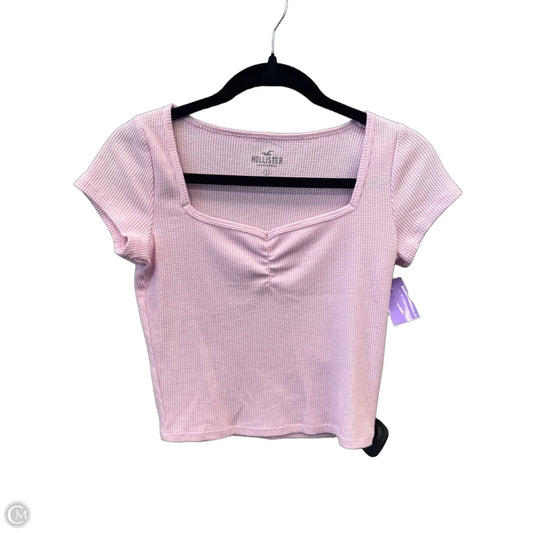 Top Short Sleeve Basic By Hollister In Pink, Size: S