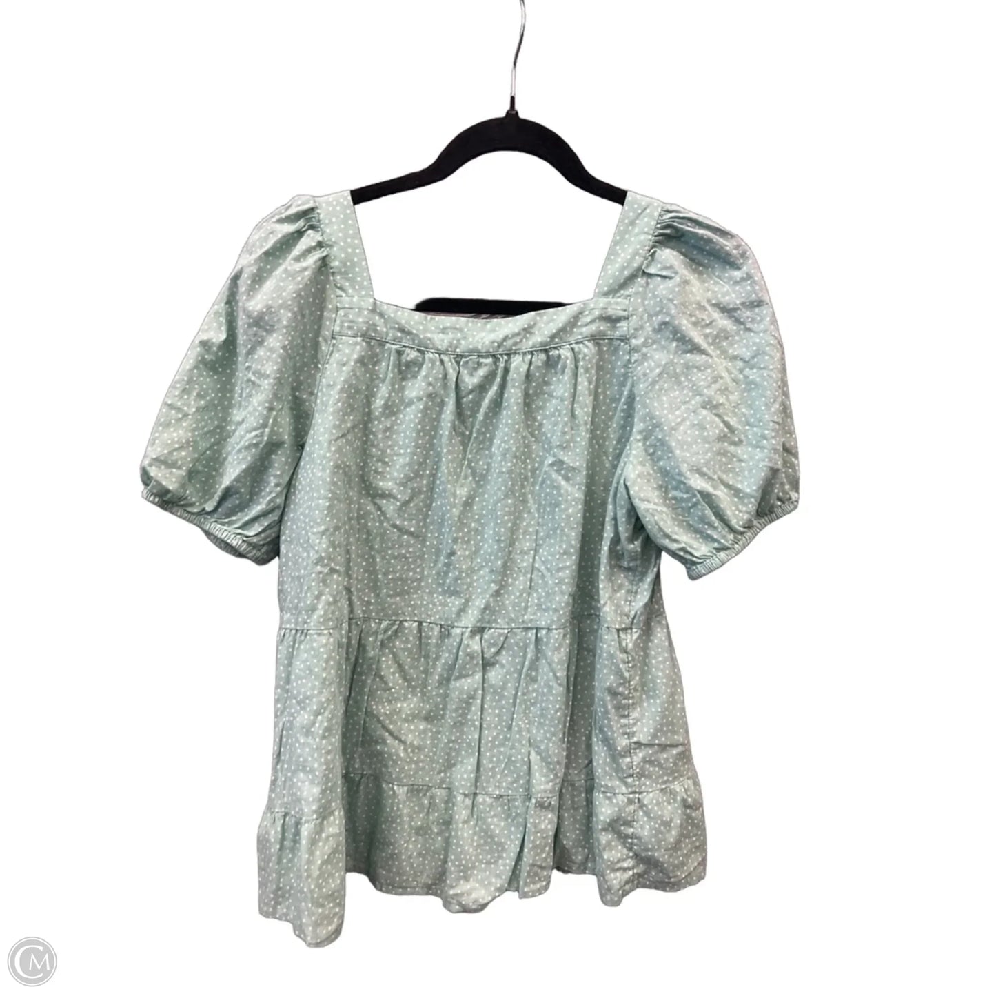 Top Short Sleeve By Loft In Green, Size: S