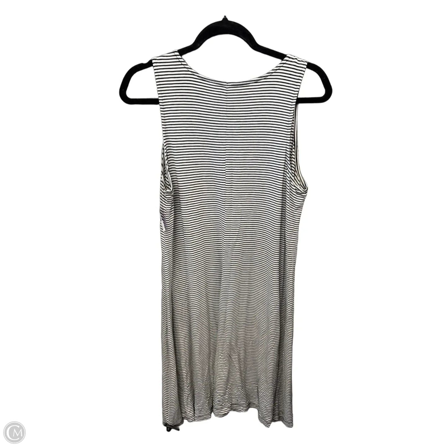 Dress Casual Midi By Old Navy In Striped Pattern, Size: L