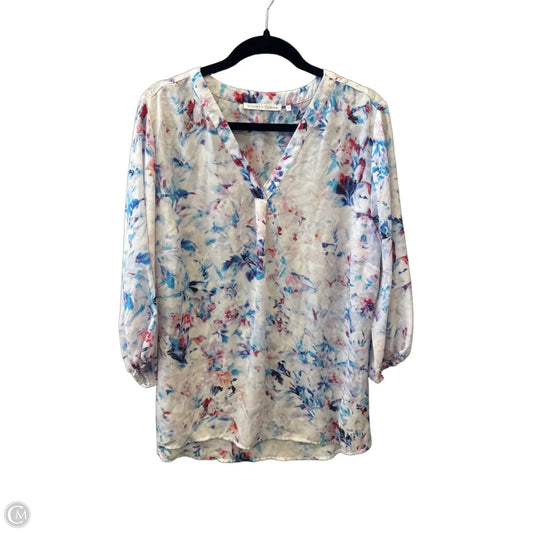 Blouse 3/4 Sleeve By Violet And Claire In White, Size: 1x