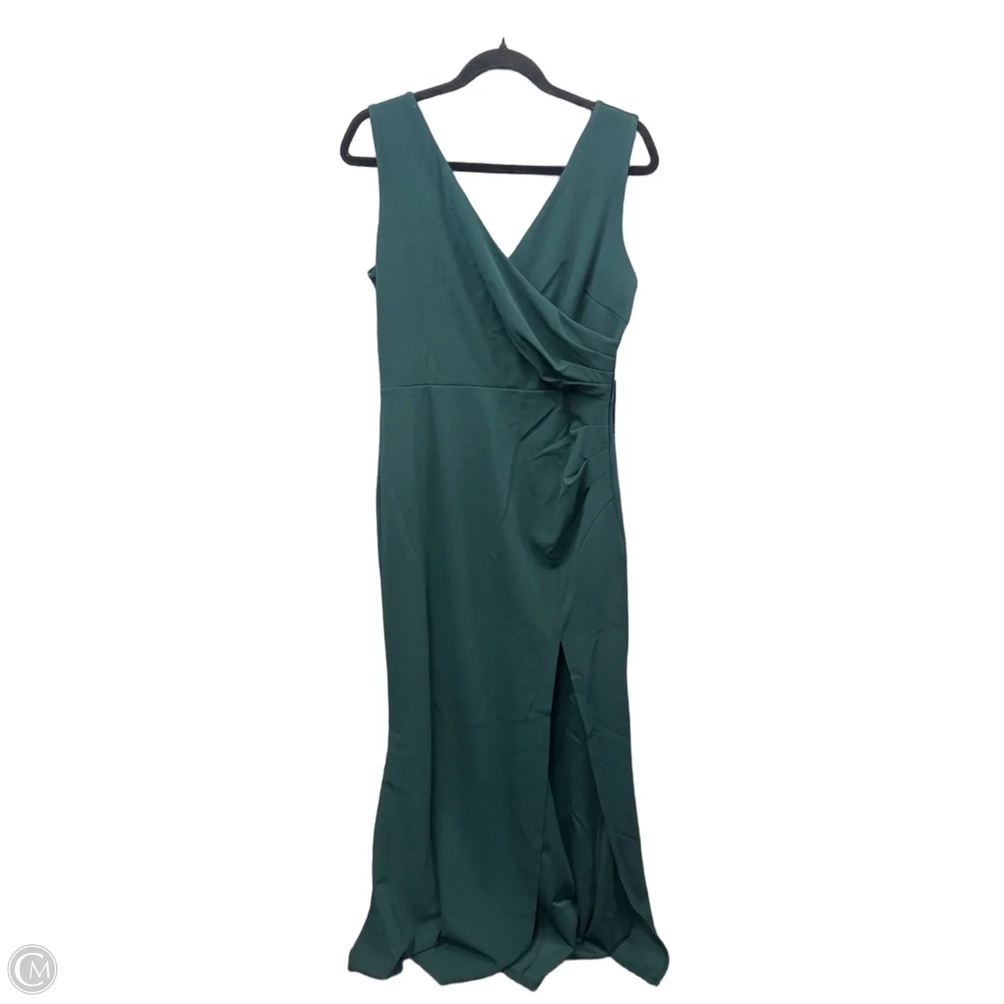 Dress Party Long By Clothes Mentor In Green, Size: L