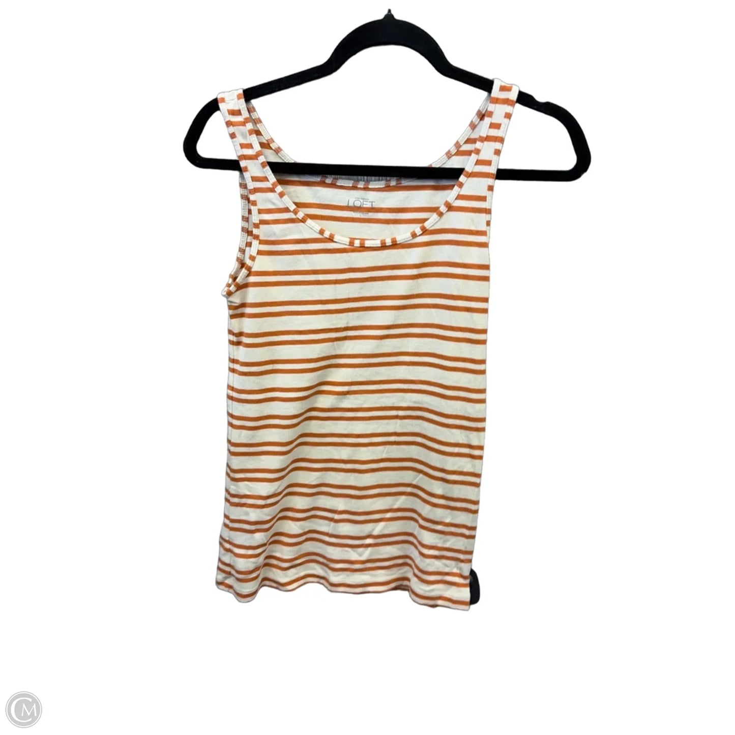 Top Sleeveless By Loft In Striped Pattern, Size: L
