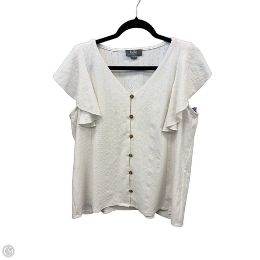 Top Short Sleeve By Belldini In White, Size: Xl