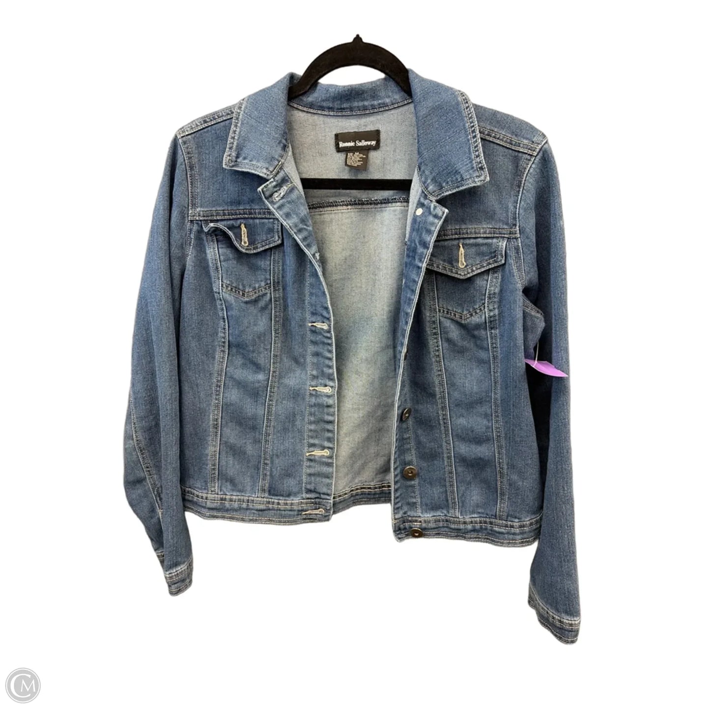 Jacket Denim By Clothes Mentor In Blue Denim, Size: M