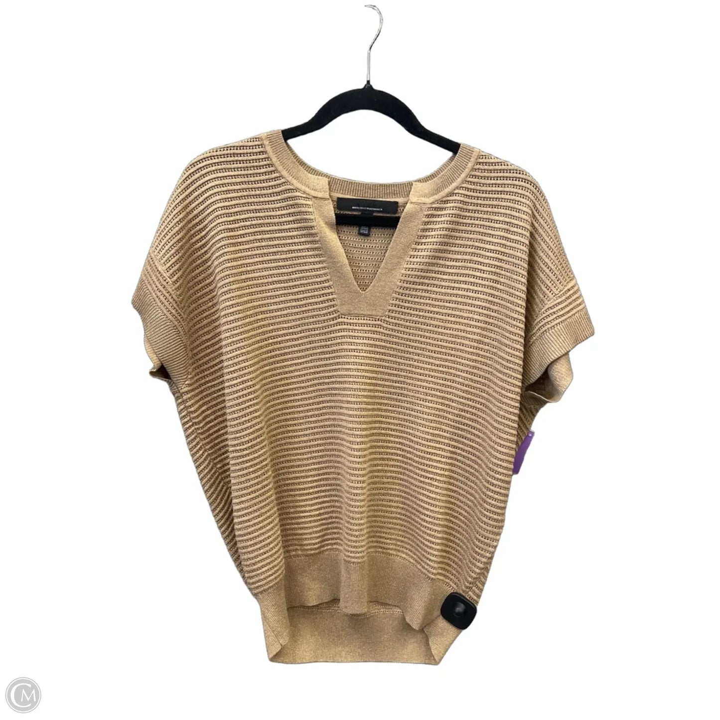 Sweater Short Sleeve By White House Black Market In Brown, Size: M