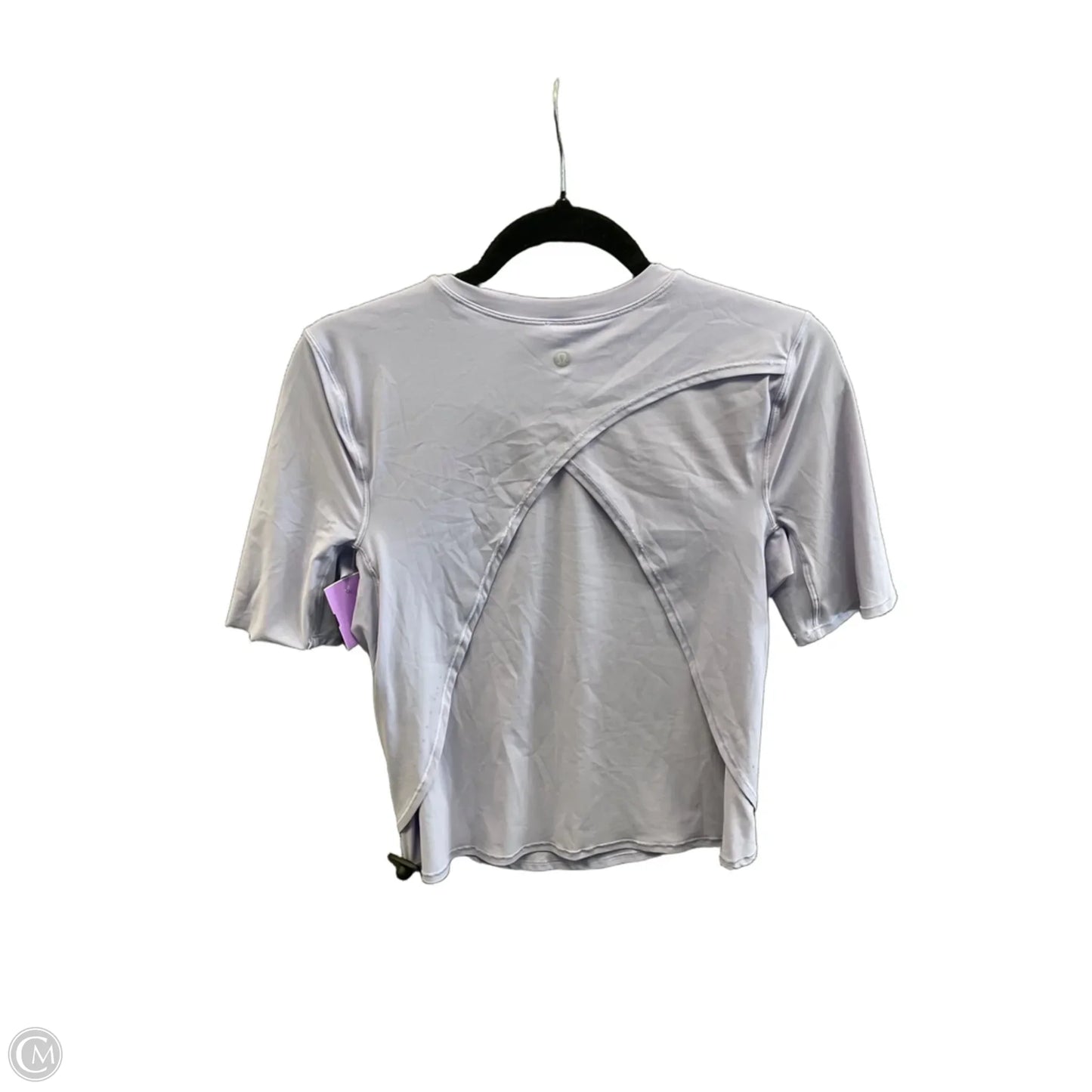 Athletic Top Short Sleeve By Lululemon In Purple, Size: S
