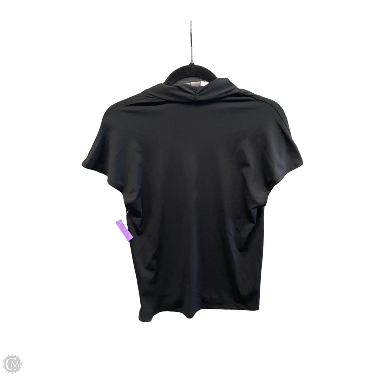 Top Short Sleeve By H&m In Black, Size: Xs