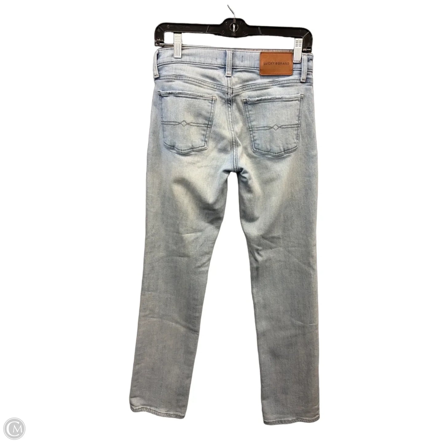 Jeans Straight By Lucky Brand In Blue Denim, Size: 4
