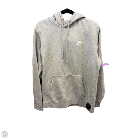 Sweatshirt Hoodie By Nike Apparel In Grey, Size: L