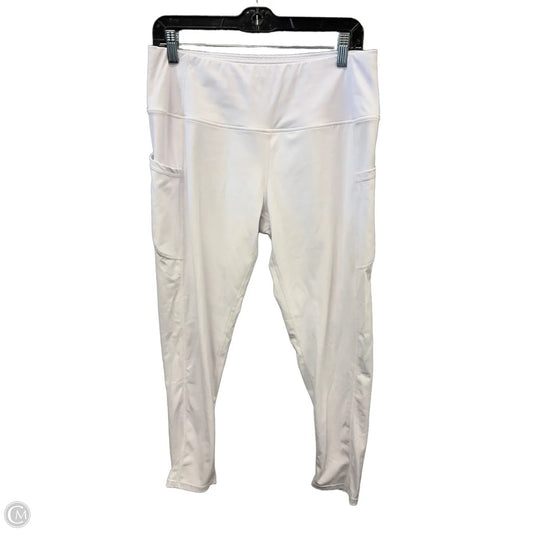 Athletic Leggings By Clothes Mentor In White, Size: Xl
