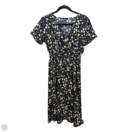 Dress Casual Midi By Shein In Navy, Size: S