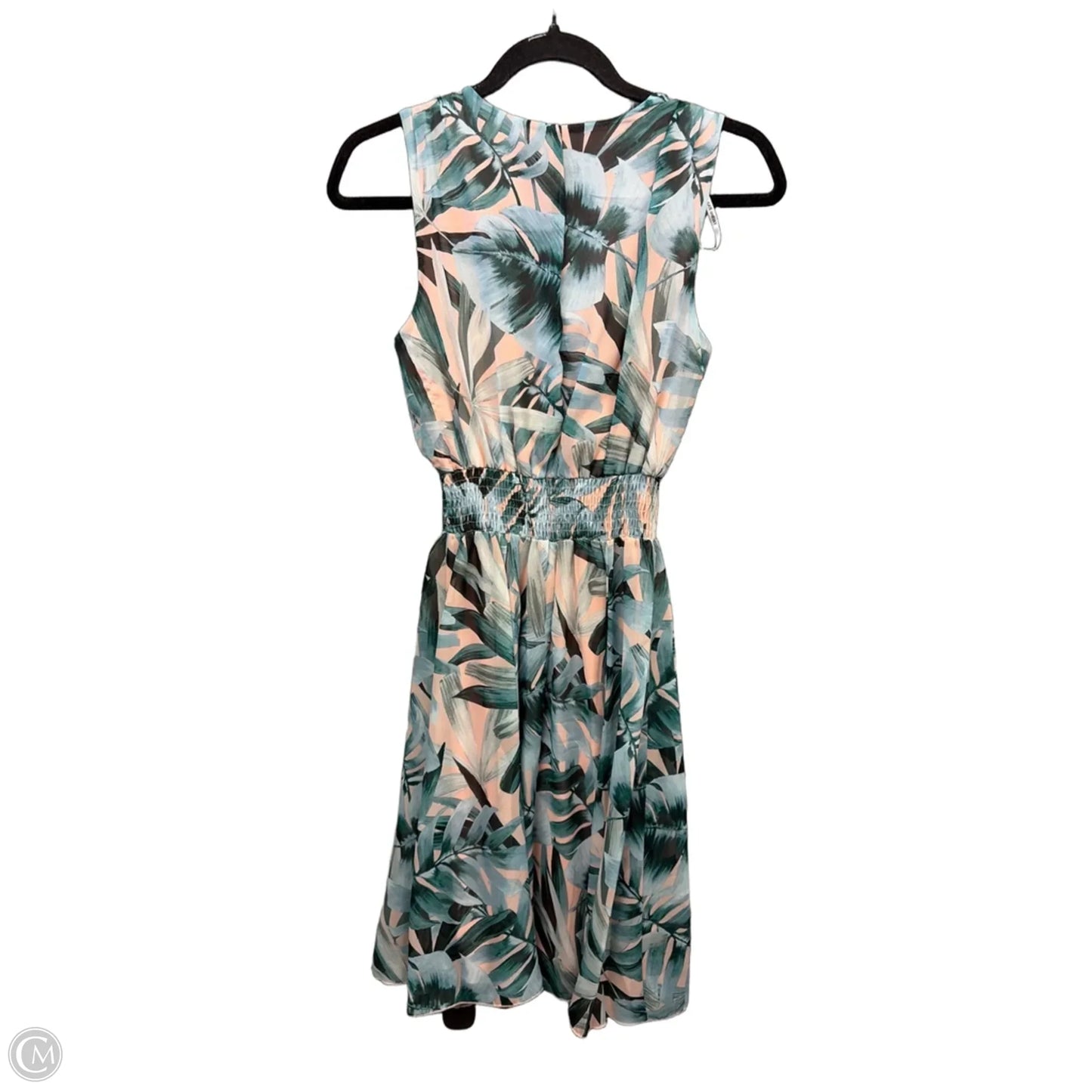 Dress Casual Midi By Kate And Lily In Green & Pink, Size: S
