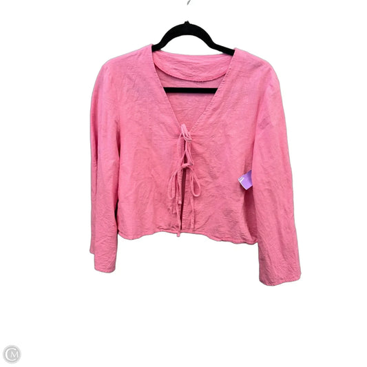 Top Long Sleeve By Clothes Mentor In Pink, Size: S