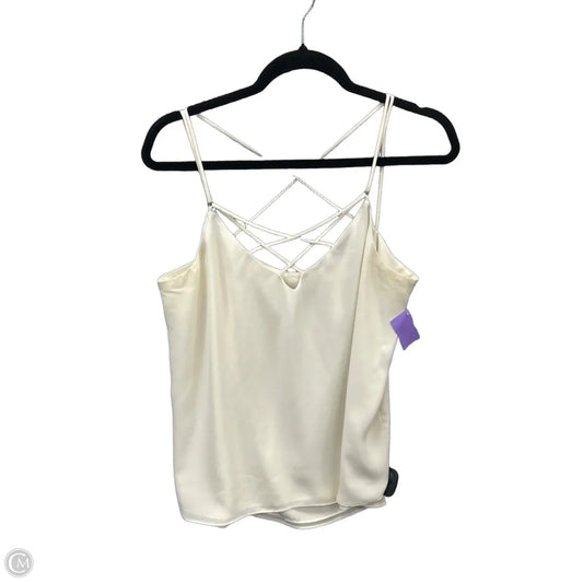 Top Sleeveless By Express In Cream, Size: L
