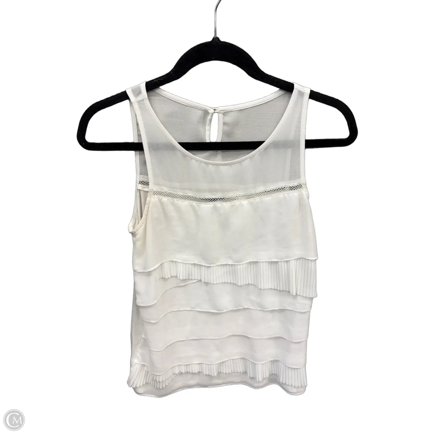 Top Sleeveless By Express In White, Size: Xs