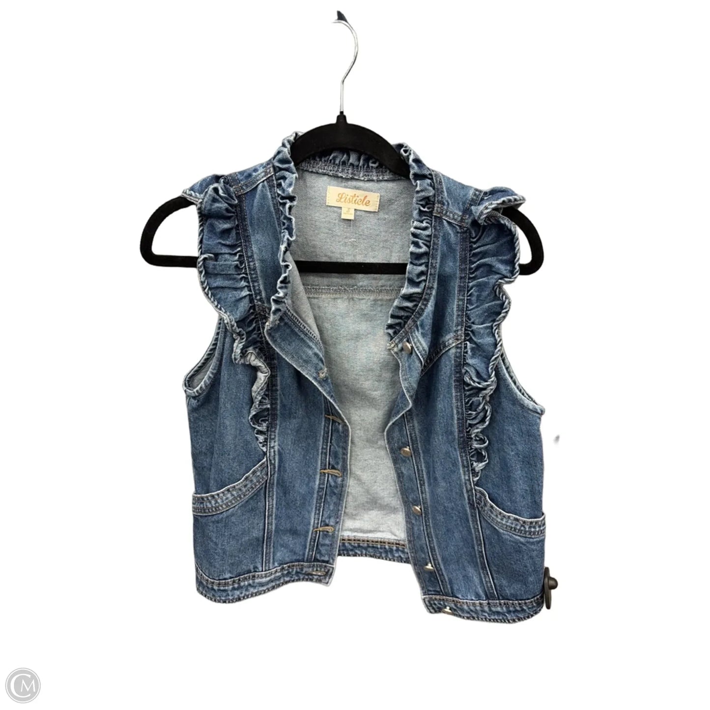 Vest Other By Listicle In Blue Denim, Size: S