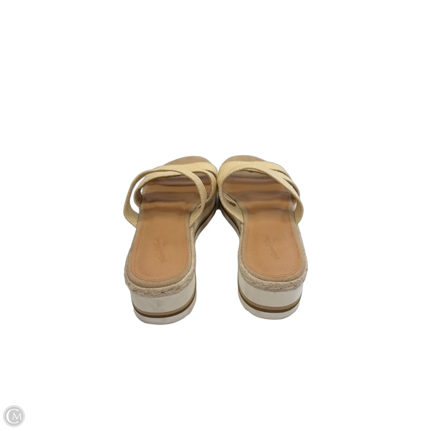 Sandals Heels Wedge By Universal Thread In Tan, Size: 7.5