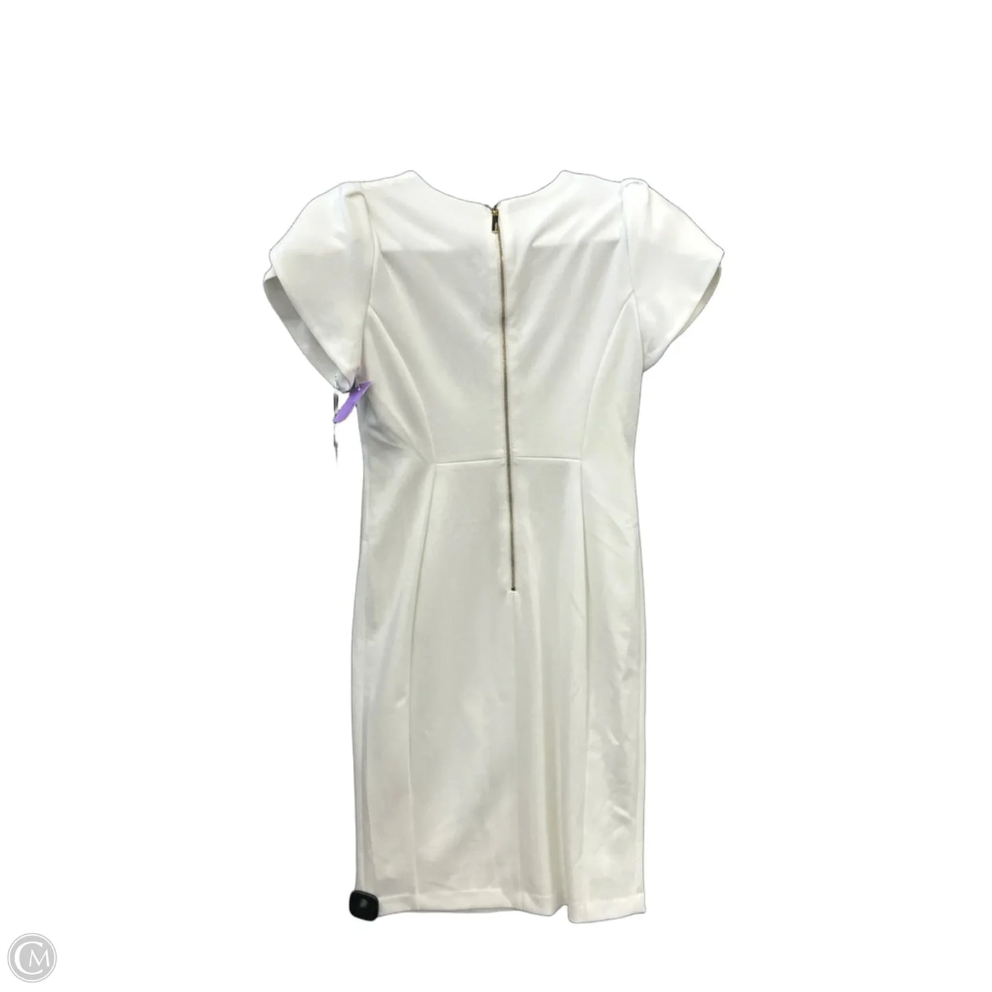 Dress Work By Calvin Klein In White, Size: S