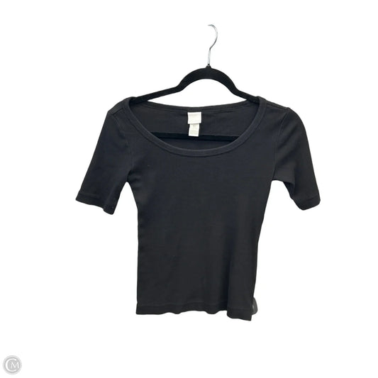 Top Short Sleeve Basic By H&m In Black, Size: S