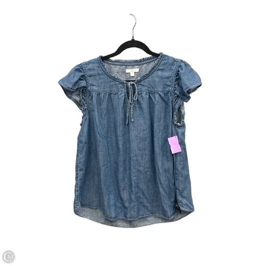 Top Sleeveless By Lc Lauren Conrad In Blue Denim, Size: L