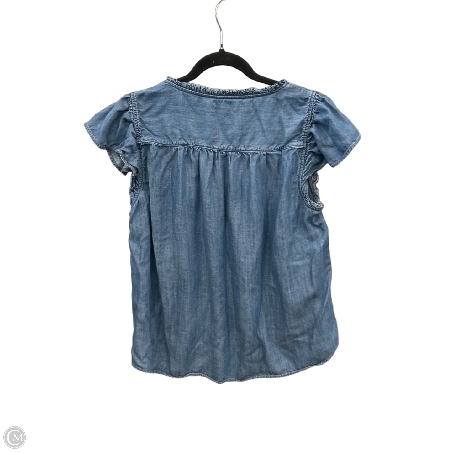 Top Sleeveless By Lc Lauren Conrad In Blue Denim, Size: L