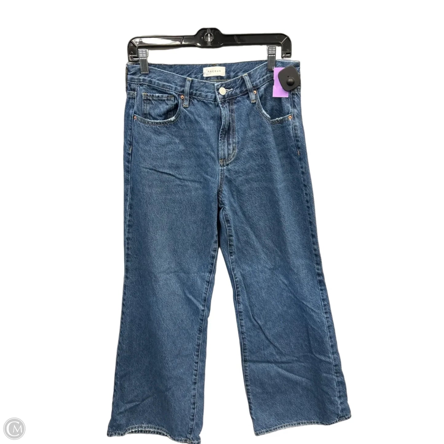 Jeans Wide Leg By Pacsun In Blue Denim, Size: 4