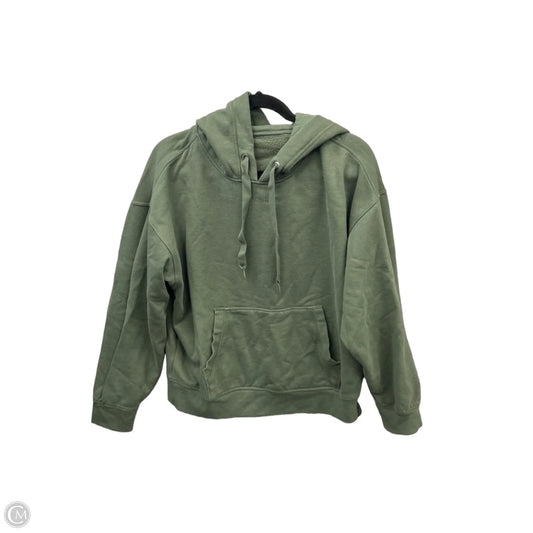 Sweatshirt Hoodie By Calvin Klein In Green, Size: M