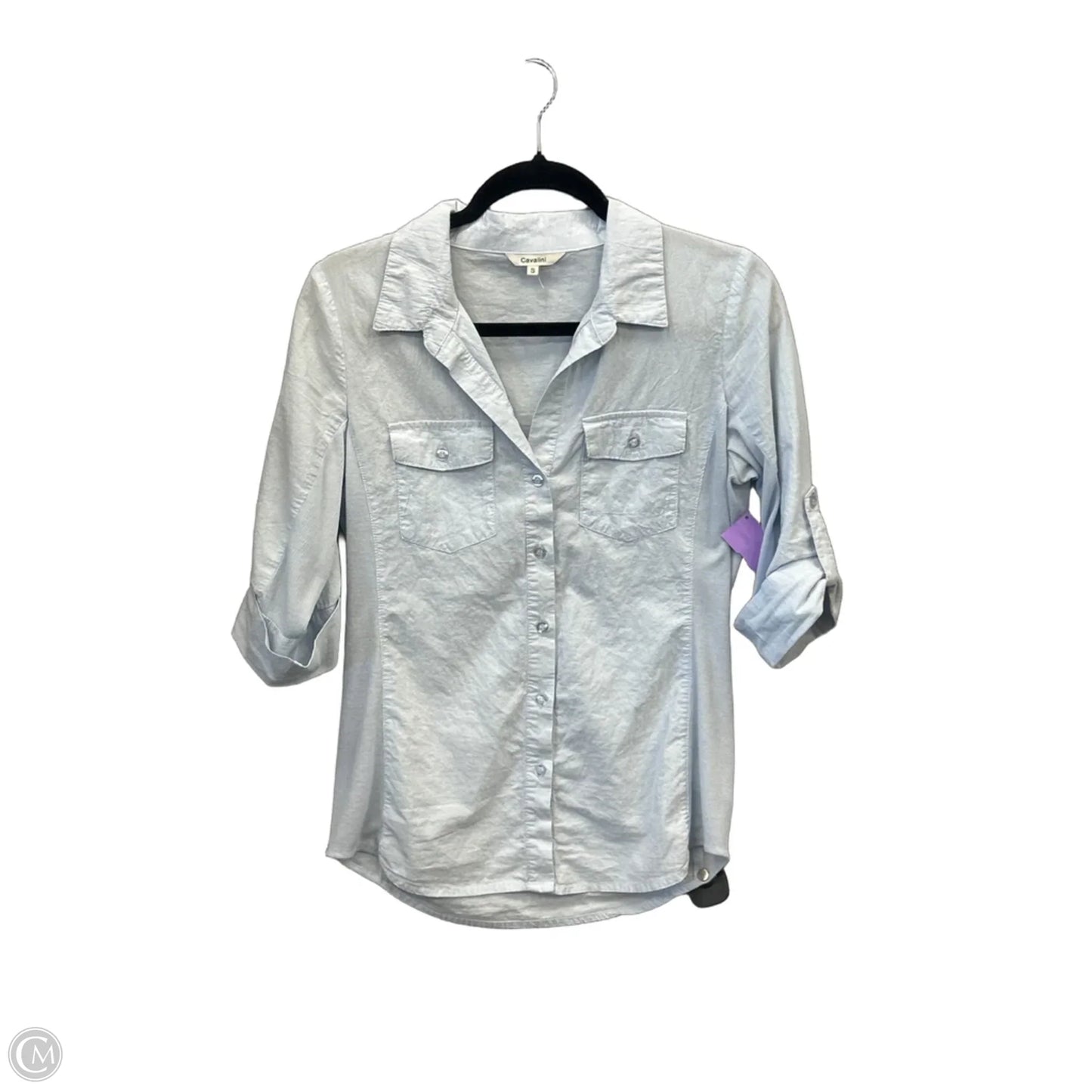 Top 3/4 Sleeve By Clothes Mentor In Blue, Size: S
