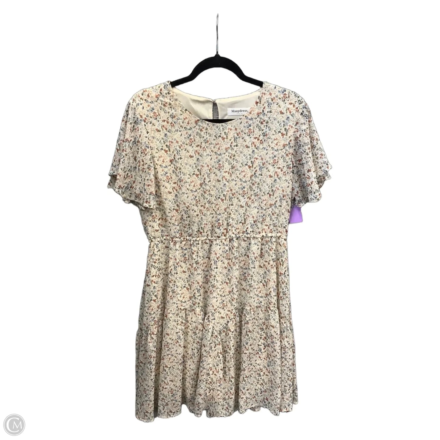 Dress Casual Midi By Clothes Mentor In Tan, Size: L