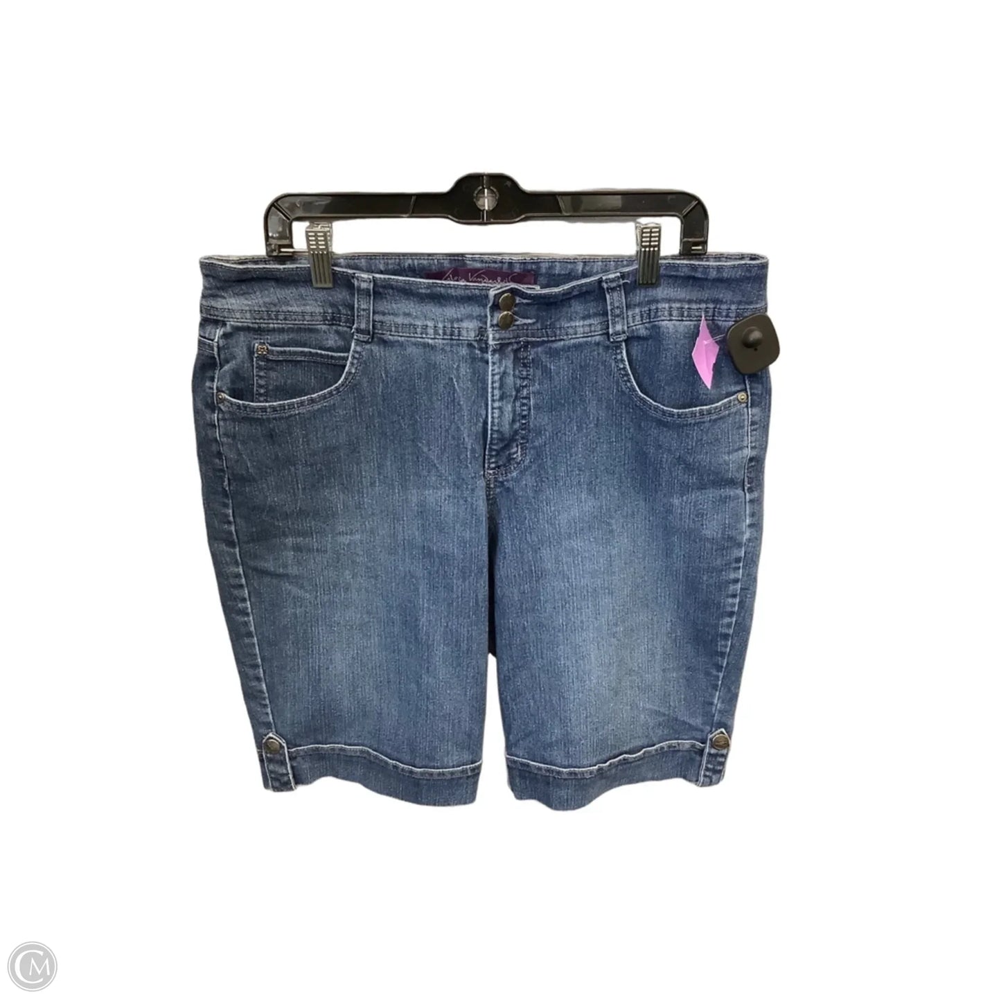 Shorts By Gloria Vanderbilt In Blue Denim, Size: 16