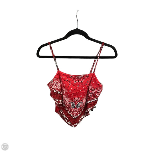 Top Sleeveless By Almost Famous In Red, Size: S