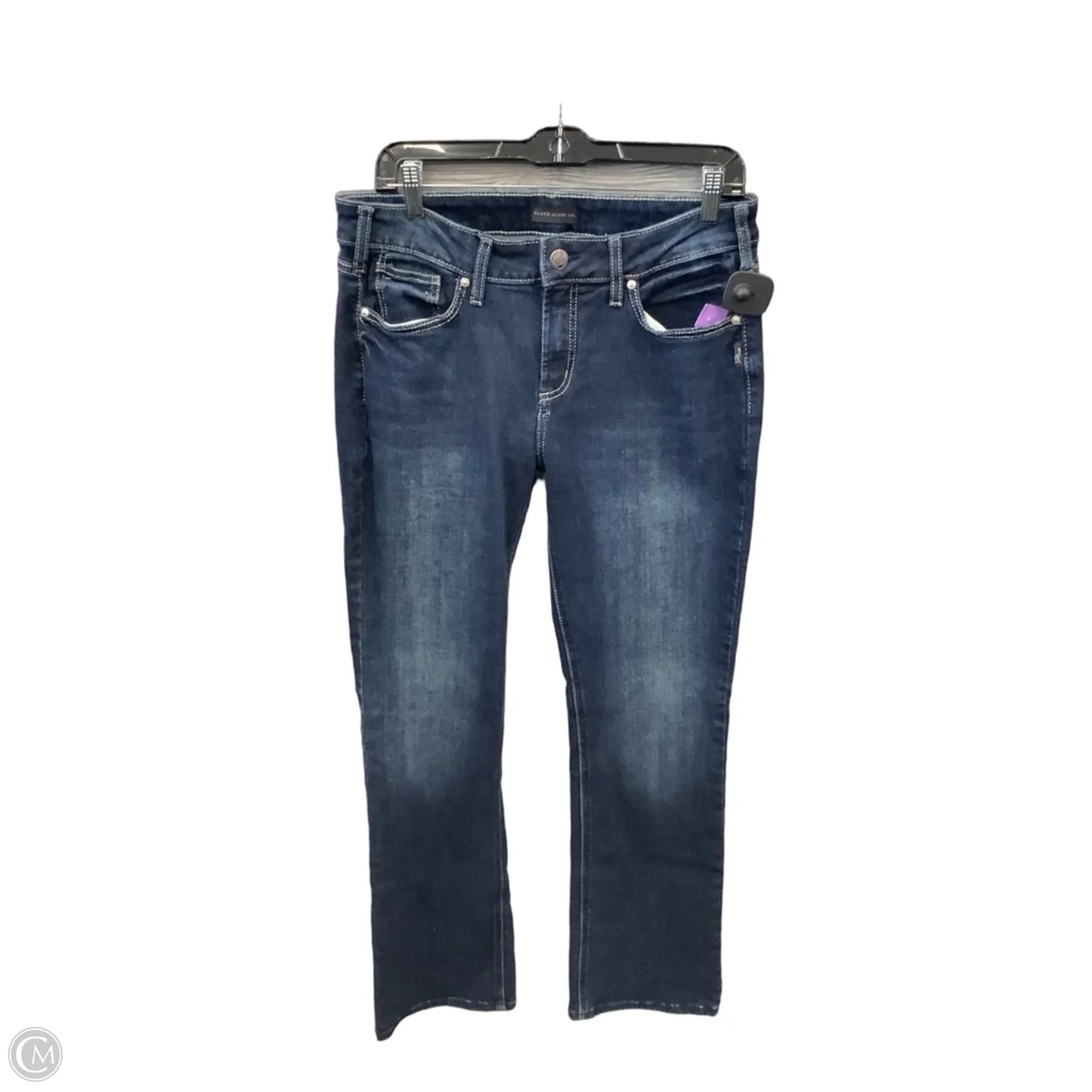 Jeans Boot Cut By Cmc In Blue Denim, Size: 12
