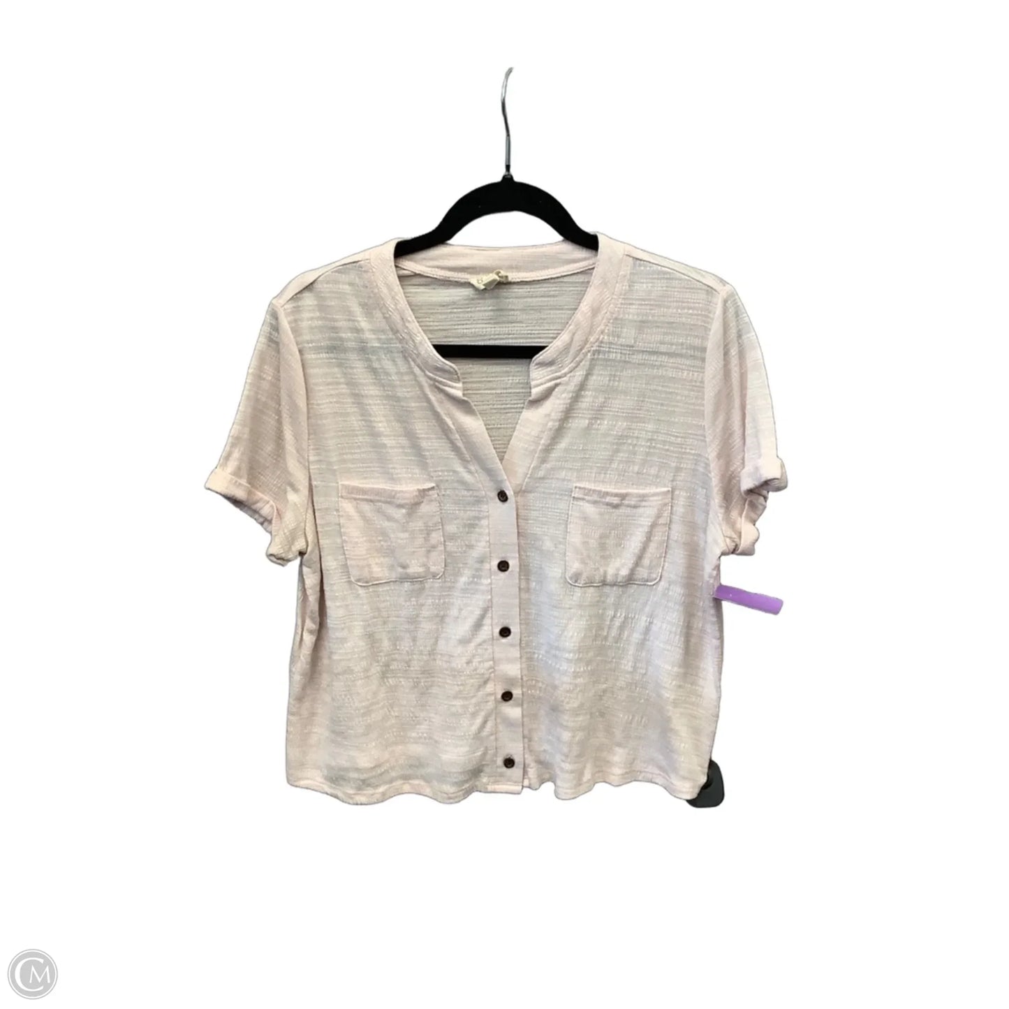 Top Short Sleeve By Clothes Mentor In Pink, Size: L