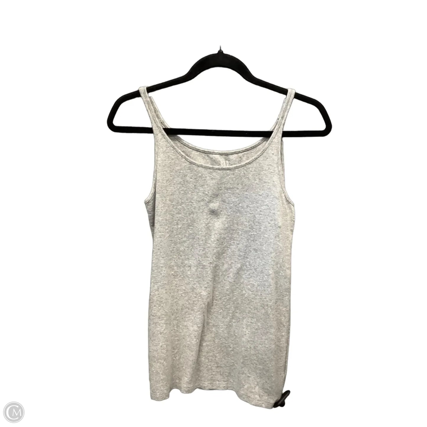 Top Sleeveless Basic By Gap In Grey, Size: M