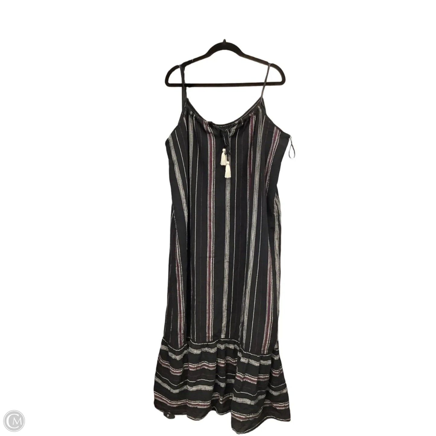 Dress Casual Maxi By Time And Tru In Black, Size: 3x