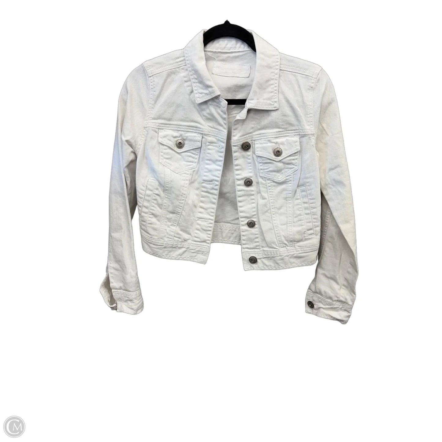 Jacket Denim By Maurices In White Denim, Size: S