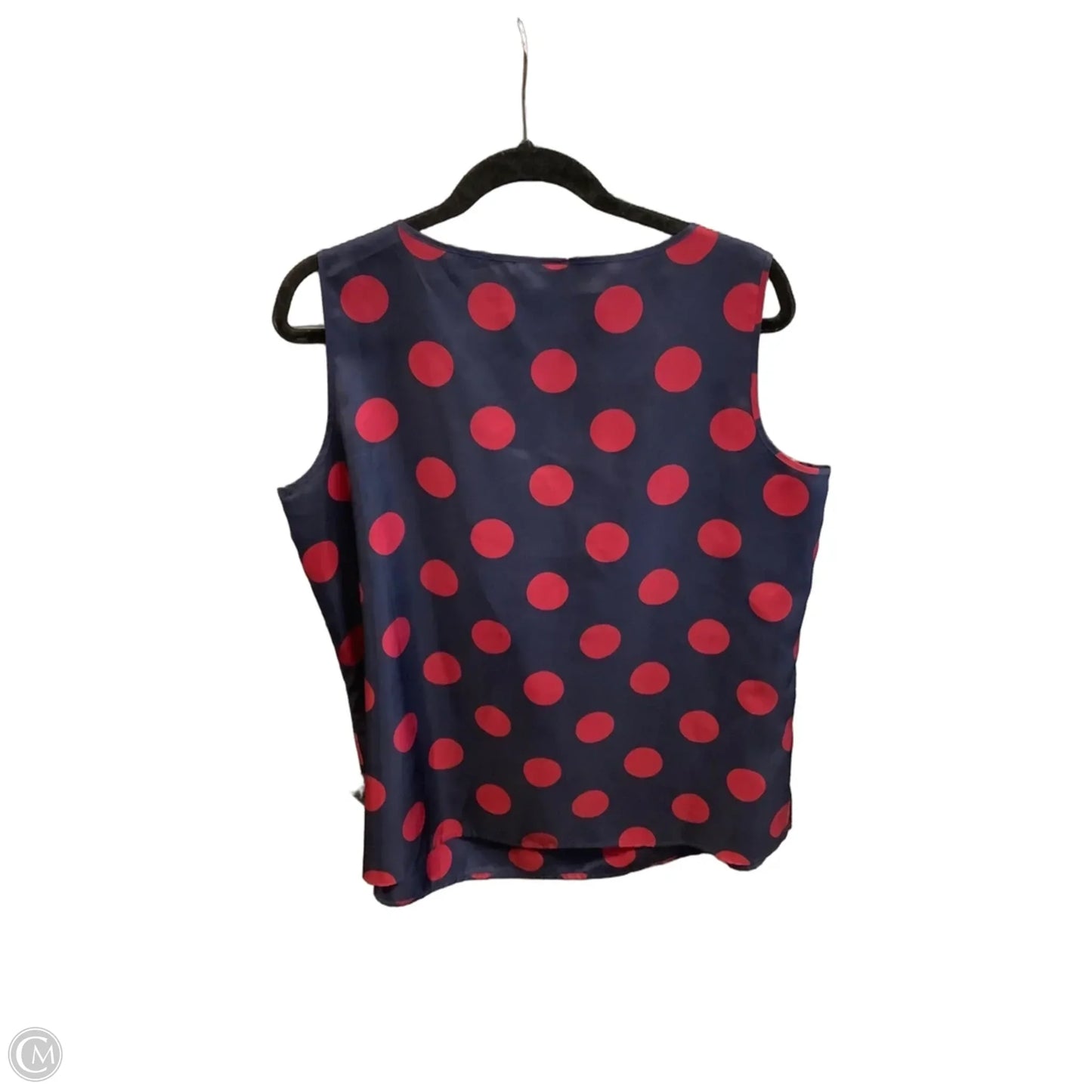 Top Sleeveless By Talbots In Polkadot Pattern, Size: Xl