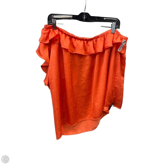 Top Sleeveless By Ann Taylor In Orange, Size: Xxl